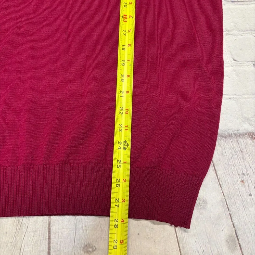 Charles Tyrwhitt Men Extra Fine Merino Wool Sweater Size Large V-Neck C133 -26